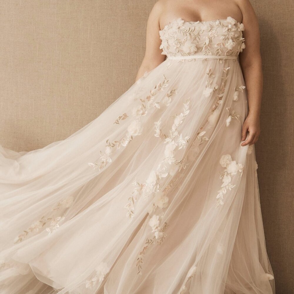 BHLDN / Anthropologie - Wtoo by Watters “Tippi” Wedding Gown in Blush